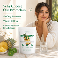 Complément alimentaire à base de bromélaïne et de vitamine C en comprimés ACORN OEM/ODM, complément à marque privée