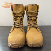 Bottes Tactiques SIKE pour Hommes, Durables et Respirantes en Cuir, Style Camouflage pour la Sécurité Extérieure, Entraînement, Randonnée Été et Hiver