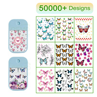 Autocollants DTF UV pour enfants, motif chignons roses, prêts à l'emploi, 45 ml, petits flacons pulvérisateurs, autocollants enveloppants