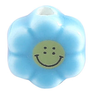 Accessoires <span class=keywords><strong>de</strong></span> bijouterie DIY : Petites <span class=keywords><strong>perles</strong></span> en céramique en forme <span class=keywords><strong>de</strong></span> marguerite souriante, colorées, trou vertical, en vrac, <span class=keywords><strong>lot</strong></span> <span class=keywords><strong>de</strong></span> <span class=keywords><strong>perles</strong></span> - Product Image 5