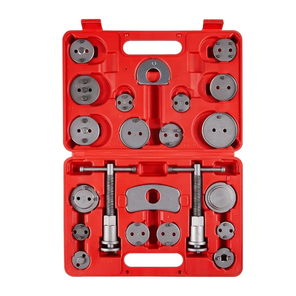 22pcs phổ phanh caliper gió trở lại kit phanh dịch vụ công cụ phanh caliper nén công cụ caliper piston công cụ