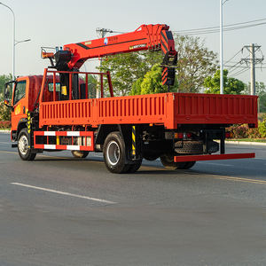 새로운 Sinotruk 4X2 다기능 8 톤 화물 크레인 트럭 사다리 장착 크레인 트럭 - Product Image 4