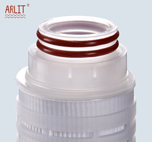 10 ''0.2 micron <span class=keywords><strong>Polypropylene</strong></span> 226 kết thúc Mũ xếp li Lọc <span class=keywords><strong>Cartridge</strong></span> cho nước rượu vang Nước Trái Cây lọc - Product Image 4