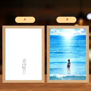 Lámpara de Papel Tallado en 3D con Marco de Anime, Personaje de Anime Tallado en Papel, Regalos de GUNDAMS, Marco de Fotos Nocturno de Dibujos Animados con LED, <span class=keywords><strong>Ataque</strong></span> <span class=keywords><strong>a</strong></span> <span class=keywords><strong>los</strong></span> <span class=keywords><strong>Titanes</strong></span> - Product Image 6