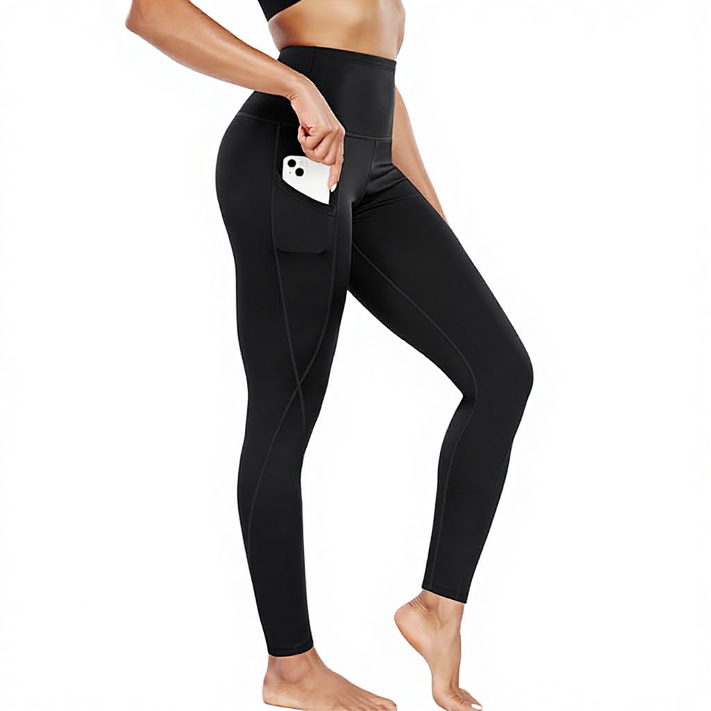 Cross-border Women's High Waist Hip-lifting Tight Full Length Solid High Elastic Quick-drying Slimming Leggings Sports Fitness