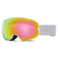 Gafas de Esquí para Niños, Doble Capa, Antivaho, Esféricas, para Deportes de Invierno al Aire Libre, Equipo de Esquí para Hombres
