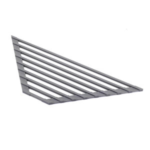 Triángulo recubierto de silicona Marco de acero inoxidable Estante de secado de platos Tipo de pie Organizador de fregadero de cocina para platos y tazones - Product Image 1