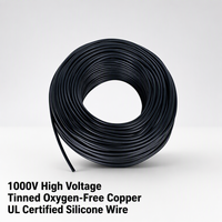 Cable de Silicona UL3644 9AWG 1000V 6.5mm2 Ultraflexible de Cobre Estañado 200C Sin Trenzado para Almacenamiento de Energía en Baterías BESS y Conexión de Vehículos Eléctricos