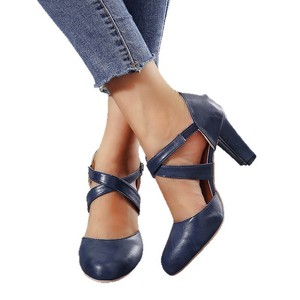 Nouvelles sandales à talon épais et bout pointu style coréen léopard 2026 – Chaussures élégantes et polyvalentes à talons hauts pour femmes - Product Image 6