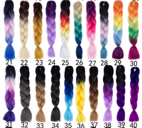 Shangke — extension capillaire synthétique de 24 pouces, matériel de haute qualité, cheveux tressés, ombrés, vente en gros