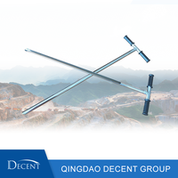 Sonde d'échantillonnage de sol en acier inoxydable de marque Decent, résistante à la rouille, avec poignée ergonomique en T, sans contamination, facile à nettoyer, prélèvement précis, 1 kg