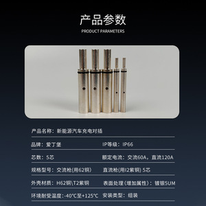 Pistola de Carga para Vehículos Eléctricos 16A 32A con Enchufe de Cobre Estándar Nacional para Fabricación - Product Image 5
