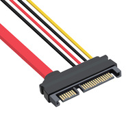 Adaptador SATA para placa base, fuente de alimentación de 15 pines con carcasa ABS, Cable SAS a SATA para disco duro SAS
