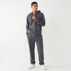 Ensemble de vêtements de sport à capuche Loose American Sports Trend Casual Hoodies & Jogger Pants Two-Piece Set Mens Sports Jogger Sets hoodies - Product Image 1