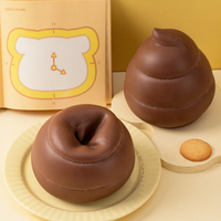Grands jouets moelleux amusants en forme de caca, jouets anti-stress en TPR en forme d'aliments, jouets à presser mignons et kawaii en forme de fruits, jouets sensoriels anti-anxiété, cadeau pour enfants