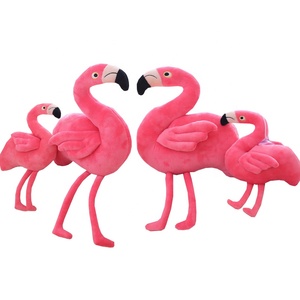 Peluche di Fenicotteri Carini per Regali ai Bambini, Vendita all'Ingrosso di Pupazzi Imbottiti di Uccelli Rosa e Cigni, Portachiavi Decorativi, Accessori per Matrimoni - Product Image 1