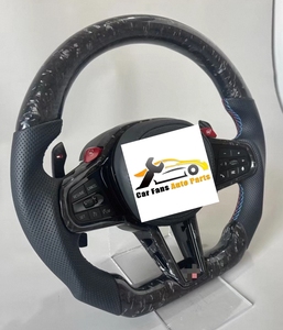 Nuevo Volante de Fibra de Carbono Forjado de Alta Calidad para <span class=keywords><strong>BMW</strong></span> X3 X5 CS, Ensamblaje de Volante Modificado con Cuero - Product Image 4