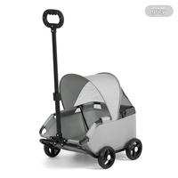 Poussette de voyage de luxe à 4 roues pour chien et chat Teddy Baby légère en maille Oxford réglable pour les grands animaux pour le camping transfrontalier