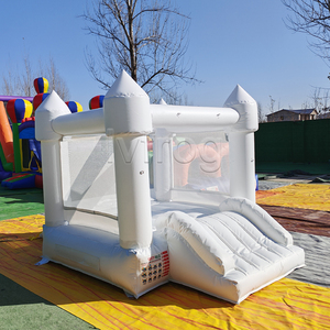 <span class=keywords><strong>Mini</strong></span> Castillo Inflable con Tobogán, Color Rosa, con Red de Seguridad, para Niños Pequeños, Uso en Casa y Jardín - Product Image 6