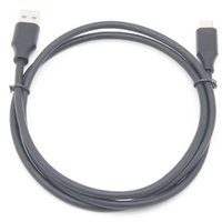 Câble personnalisé haute vitesse 3A, charge rapide USB 3.0 Type-C, câble de charge de données avec gaine en PVC pour microphone et moniteur
