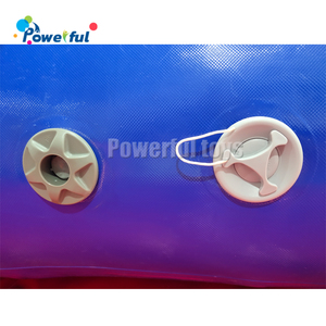 Tobogán Acuático Inflable Comercial para Yates, Tobogán Flotante Inflable Azul y Blanco para <span class=keywords><strong>Alquiler</strong></span> en Fiestas en Botes, Piscinas y Lagos - Product Image 2