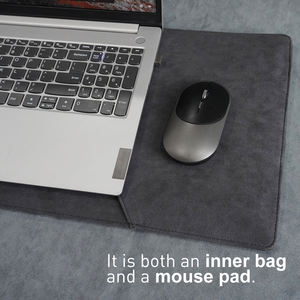 Alcantara de luxe <span class=keywords><strong>14</strong></span> 16 <span class=keywords><strong>pouces</strong></span> pochette pour <span class=keywords><strong>ordinateur</strong></span> portable <span class=keywords><strong>housse</strong></span> pour <span class=keywords><strong>ordinateur</strong></span> portable anti-éclaboussures d'eau pour Macbook <span class=keywords><strong>HP</strong></span> Lenovo en daim - Product Image 6