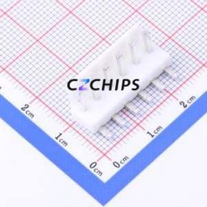 HC-VH-6A6W Wire-to-Board Pin Header Bent Lead Through Hole,P=3.96mm Connector 1x6P 3.96mm Right Angle Insert VH - Product Image 1