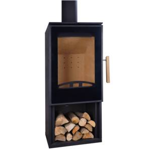 Estufa de <span class=keywords><strong>pellets</strong></span> moderna canalizable, chimenea de Metal independiente para sala de estar, dormitorio, calefacción decorativa para interiores de 8KW - Product Image 3