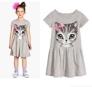 Vente en gros de robes décontractées à manches courtes pour filles, dernières tendances en matière de vêtements pour enfants, en provenance de Chine - Product Image 4