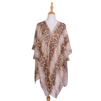 Vestimenta feminina estampada shawl, poncho floral e macio mangas longas estiloso para praia 2020