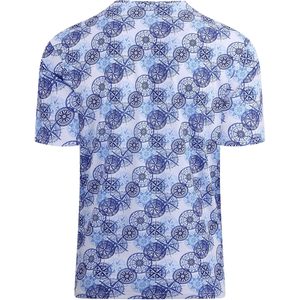 Camiseta de manga corta con estampado tie-dye personalizada para hombre, camisa informal de punto para hombre - Product Image 3