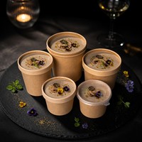 Bol en papier kraft jetable biodégradable personnalisable pour soupes, salades, nouilles et sandwichs, avec revêtement UV – Meilleures ventes