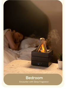 Diffuseur d'arômes de feu de camp 280 ml, humidificateur de bureau USB à grande production de brume, flamme simulée colorée, diffuseur d'huiles essentielles - Product Image 6
