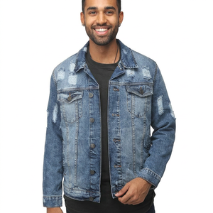 Best Arrival <b>Men's</b> High Street Denim <b>Jackets</b> Custom Printed Logo <b>Warm</b> Winter Outdoor Fashion Latest Design <b>Men</b> Jeans Denim - Product Image 1