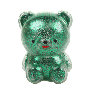 Nouveaux jouets amusants en pâte à modeler en forme d'ours, avec poudre dorée scintillante, jouets créatifs anti-stress à l'effigie de dessins animés, en stock pour la vente en gros transfrontalière - Product Image 6