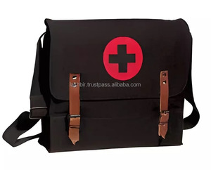 Bolsa médica Bolsas de enfermeras Paramédico de alto grado Primeros auxilios Viaje al aire libre Médico Mini tamaño Lienzo Botiquín de primeros auxilios Bolsa de hombro - Product Image 1