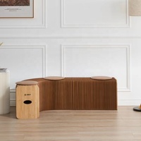 INNOPAPER Chaise pliante 6 places, hauteur 28 cm, mobilier de maison, design moderne et élégant, tabouret de bout de lit pour salon