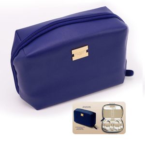 Étui de rangement pour câbles en cuir de voyage, logo personnalisé, organiseur d'accessoires technologiques, pochette en cuir pour accessoires électroniques, sac de transport pour kit technologique - Product Image 1