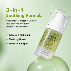 Sérum Visage Chimique 3-en-1 Léger au Collagène CICA, Apaise les Peaux Sensibles, Revitalise la Beauté Naturelle, 50ml (Vente en Gros) - Product Image 2