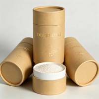 Tube en papier kraft rond durable avec pelliculage mat et impression offset pour recharges de bougies de sable et de cire, bombes de bain et bougies perle