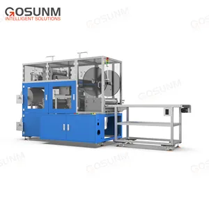 Gosunm Fully Automatic Isolating Medical Protection Unisex Disposable Strapping Non-woven Fabric Boot Cover Making Machine