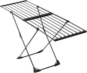 Estante de secado de ropa de <span class=keywords><strong>metal</strong></span> de organización de 18M con estantes de secado plegables de plástico de hierro estante de ropa de viaje de pie - Product Image 6