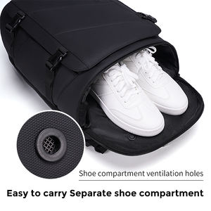 Sac à dos pour ordinateur portable 16 pouces étanche hommes grande capacité compartiment à chaussures indépendant multifonctionnel fonction USB voyage d'affaires - Product Image 4