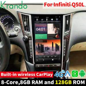 Radio de coche Android estilo Tesla de 13,6 pulgadas para Infiniti Q50 Q50L 2015-2021 navegación Android coche Multimedia inalámbrico CarPlay DSP - Product Image 3