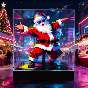 Alta resolución Full HD LED Publicidad Pantalla LCD Ad Player Holograma Software Reproduce automáticamente Animal <span class=keywords><strong>Animat</strong></span> al aire libre - Product Image 3