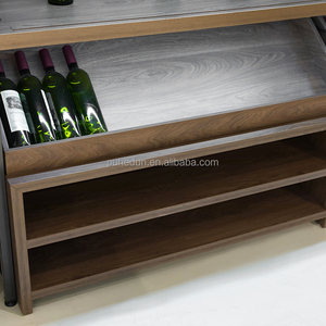 Supermarkt Bestseller Lichte Houten Metalen Wijnkast Display Rack Hot Selling Wijnfles Stand - Product Image 6