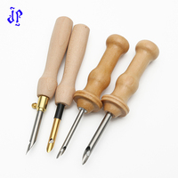 Aiguille à poinçonner JP à manche en bois réglable, différentes tailles, durable, pour couture, tissage, feutrage, tricot et broderie