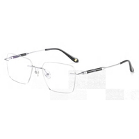Monture optique complète en titane doré, verres solides, branches en bois d'ébène, placage IP, garantie qualité 5 ans pour lunettes de lecture