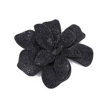 Accessoires de robe multicolores personnalisés, patch floral 3D, applique entièrement en strass pour broches, robe de bal