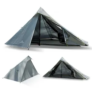 Tek kişilik çift katmanlı çadır için OEM lüks kamp çadırı açık kamp çadırı